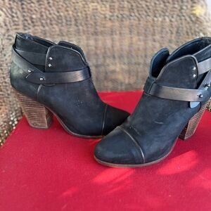 Rag & Bone harrow boots black leather